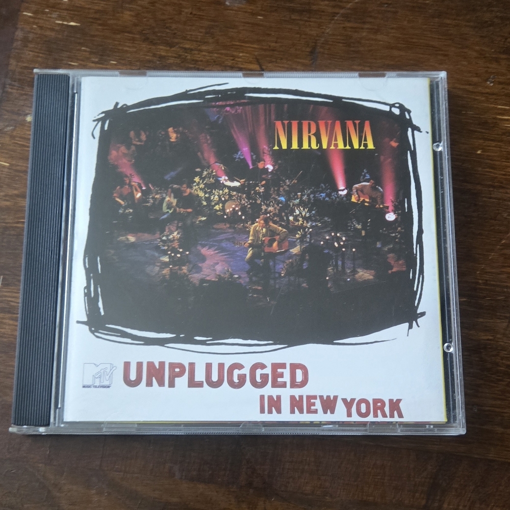 NIRVANA Unplugged in New York CD - Black and Red
